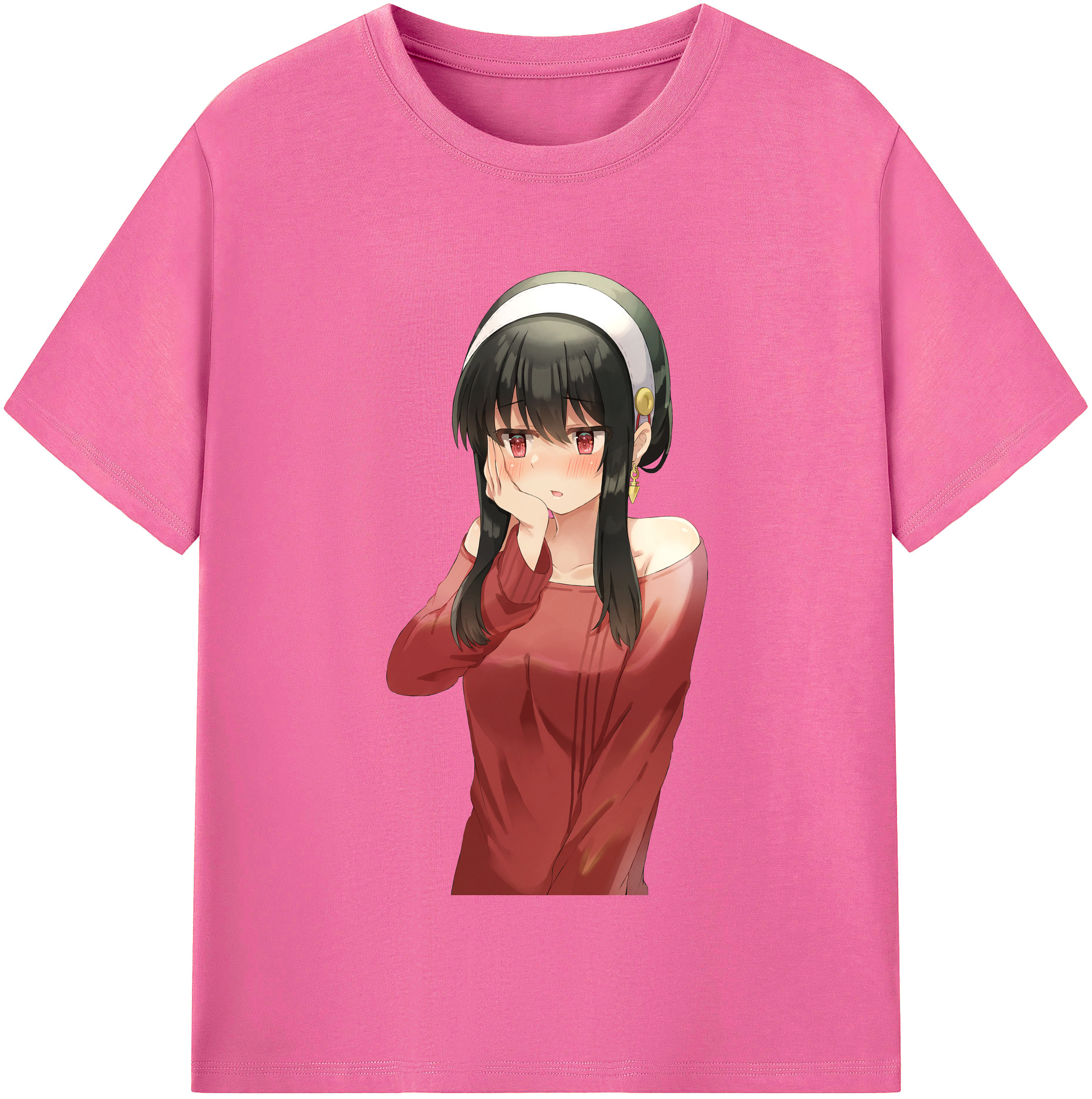 （画像用） SPY×FAMILY间谍家家酒 レディースカジュアルプリントTシャツ（綿100％）